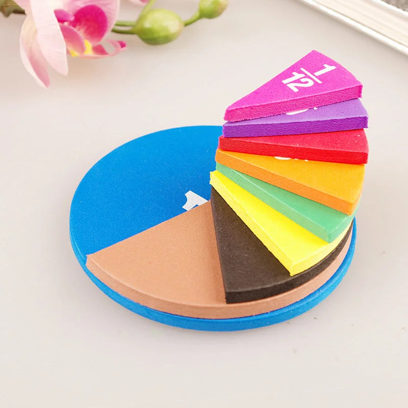 51pcs Fraction Math Teaching Tool (EVA Round Set):