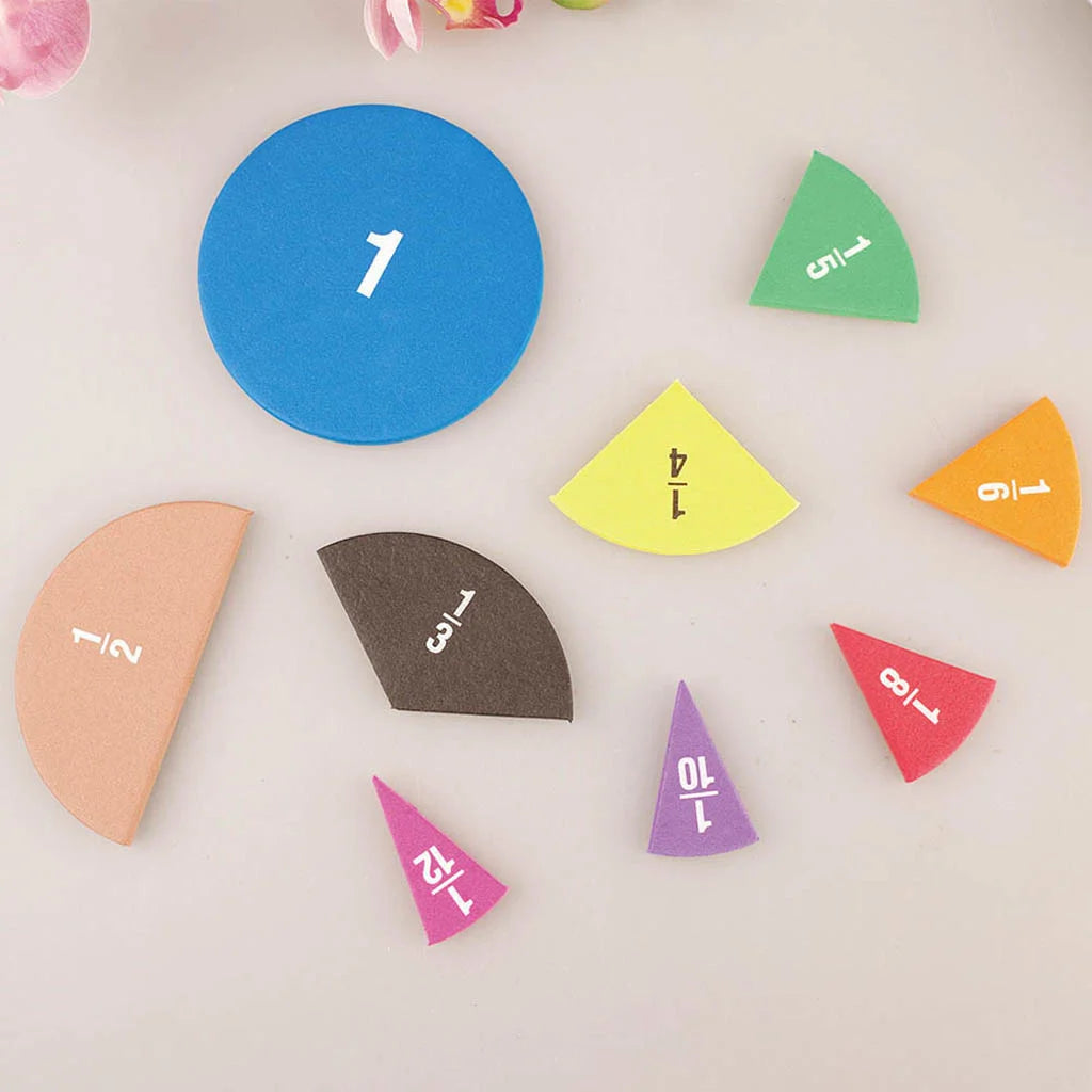 51pcs Fraction Math Teaching Tool (EVA Round Set):