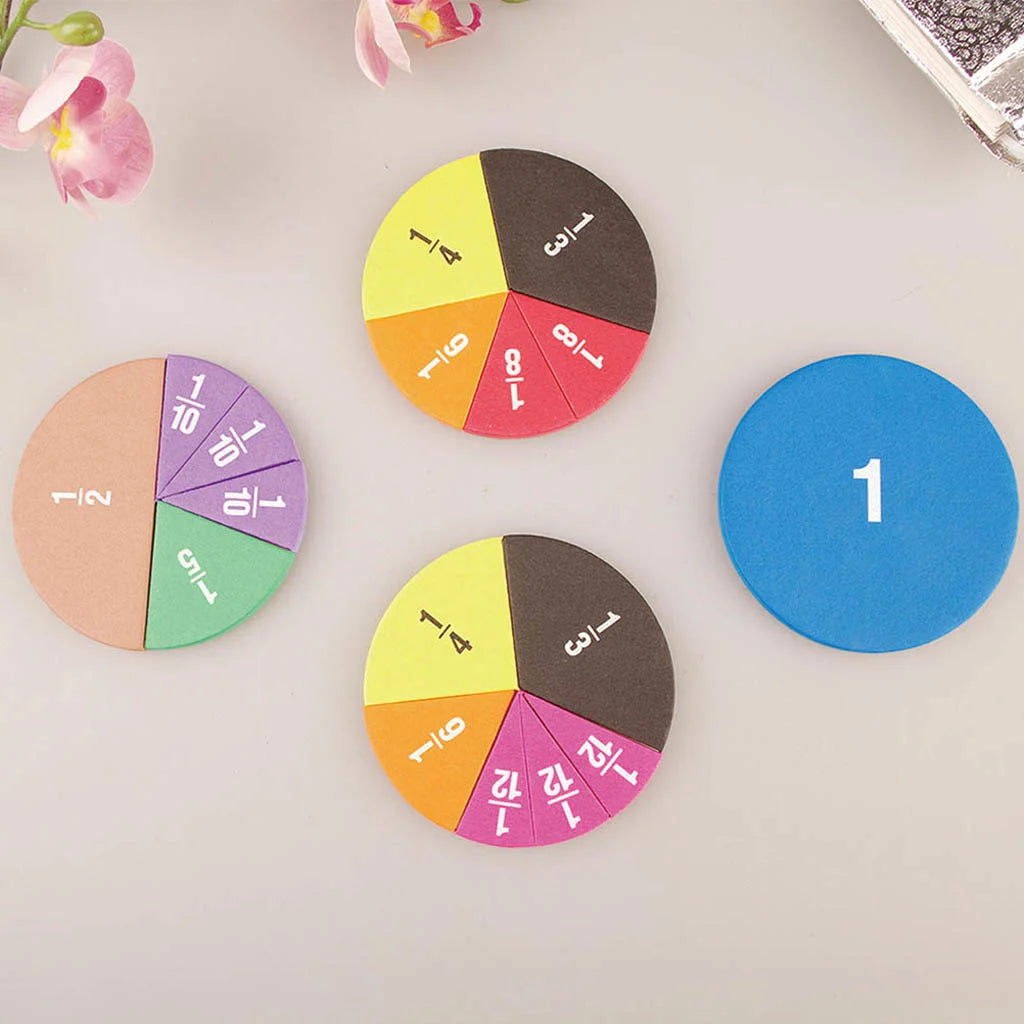 51pcs Fraction Math Teaching Tool (EVA Round Set):