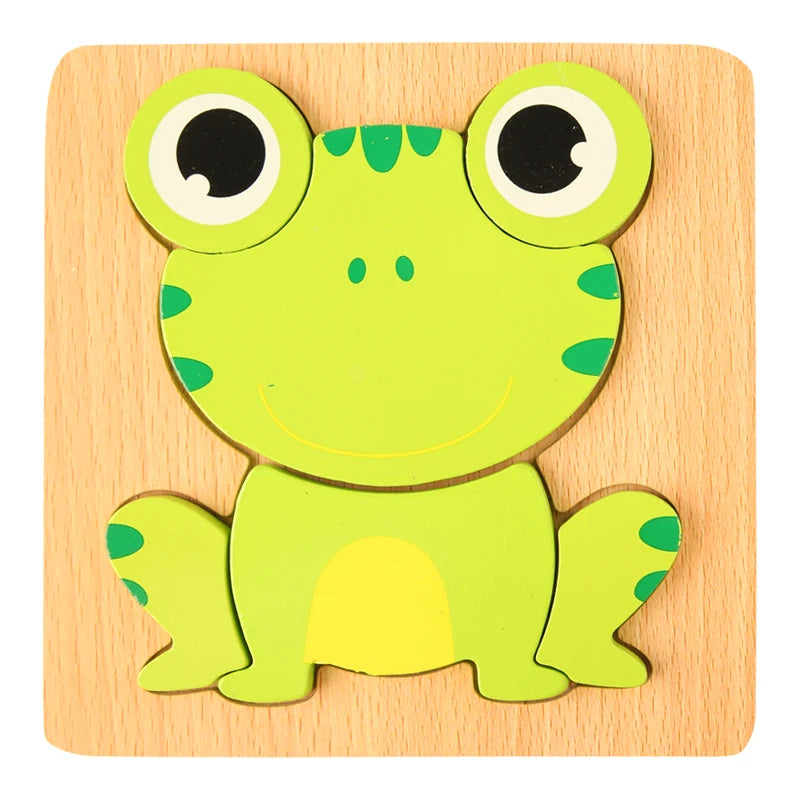 3D Wooden Cartoon Puzzle Set ā Baby Animal & Traffic Jigsaw | Early Learning Toy for Toddlers & Kids"