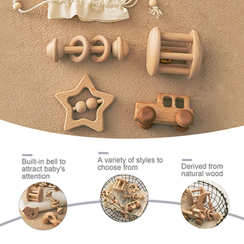 Wooden Montessori Toy Set