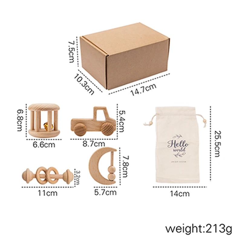 Wooden Montessori Toy Set