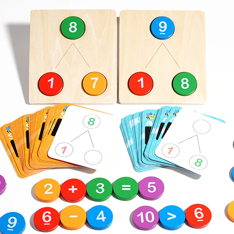 Children’s Wooden Number Decomposition & Operation Toy: