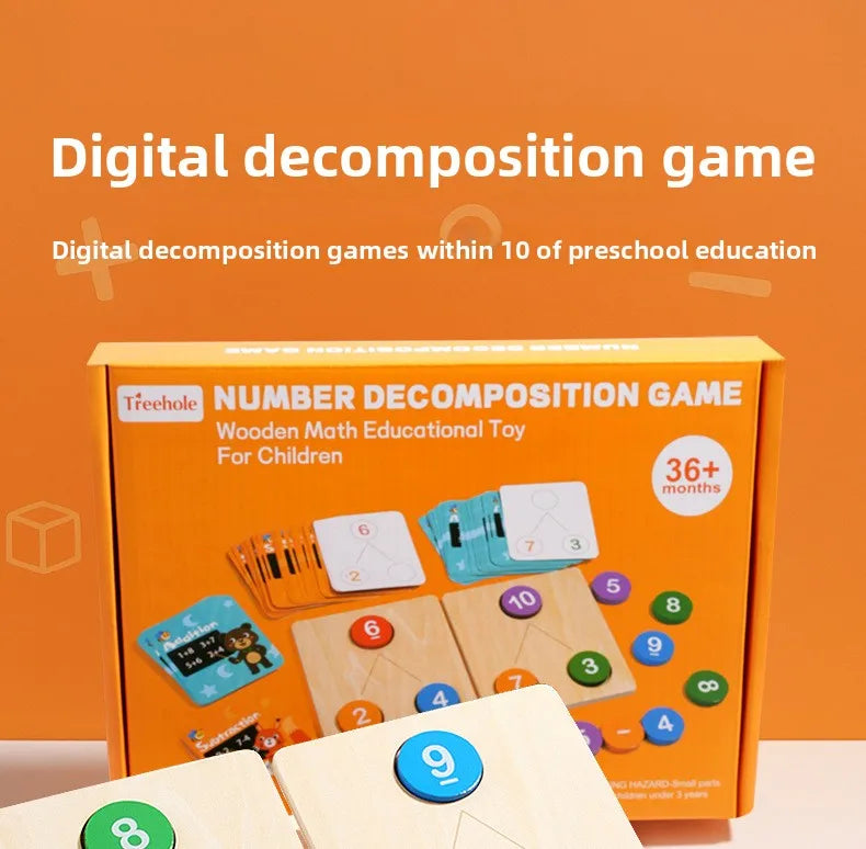 Children’s Wooden Number Decomposition & Operation Toy: