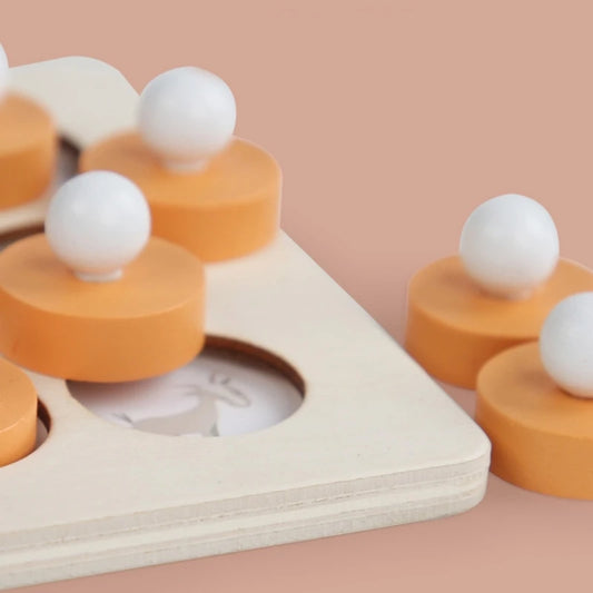 Wooden Chess Match Puzzle