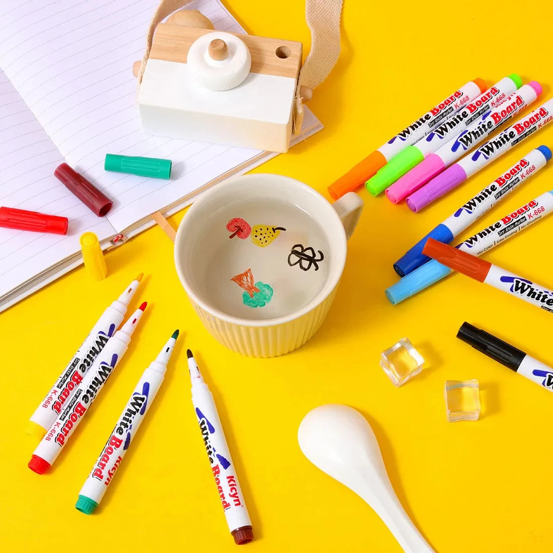 Magic Floating Ink Pen Art Set β Water Drawing Kit with Spoon