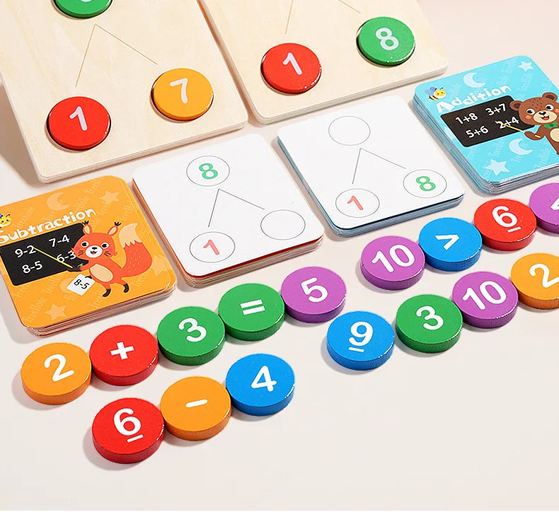 Children’s Wooden Number Decomposition & Operation Toy: