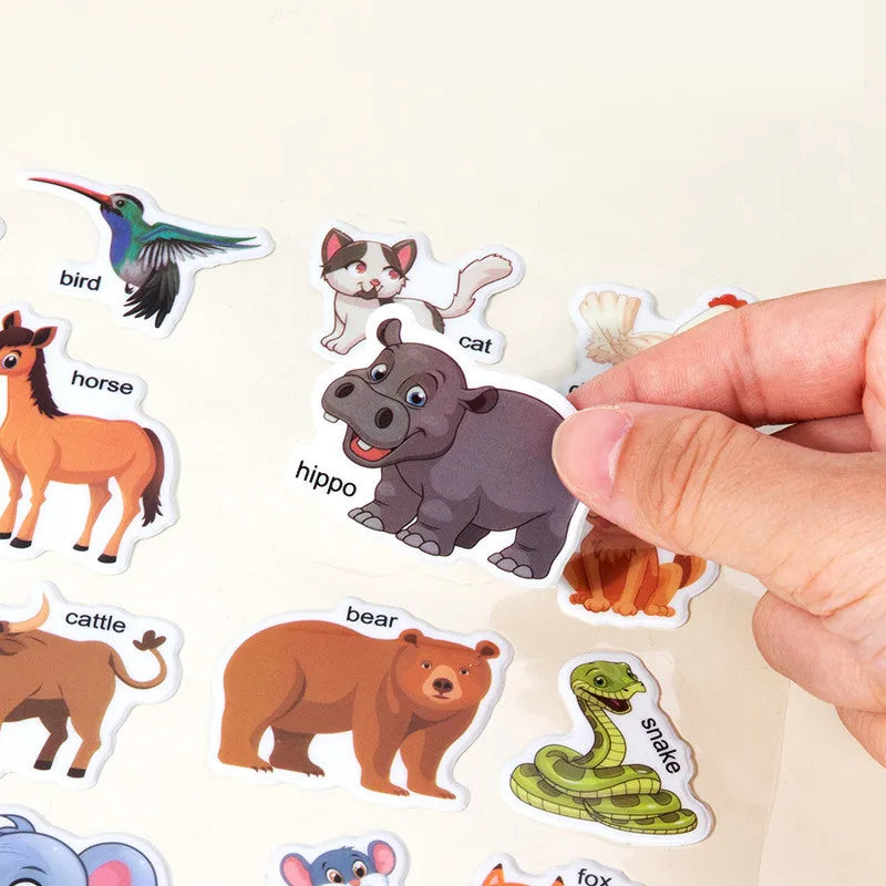 Reusable Cartoon Sticker Book for Kids