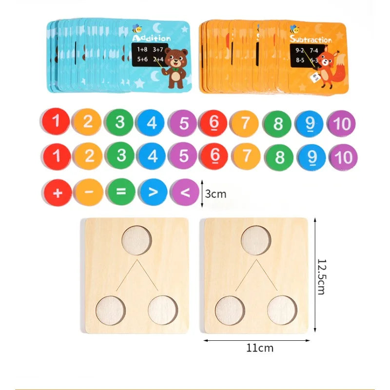 Children’s Wooden Number Decomposition & Operation Toy:
