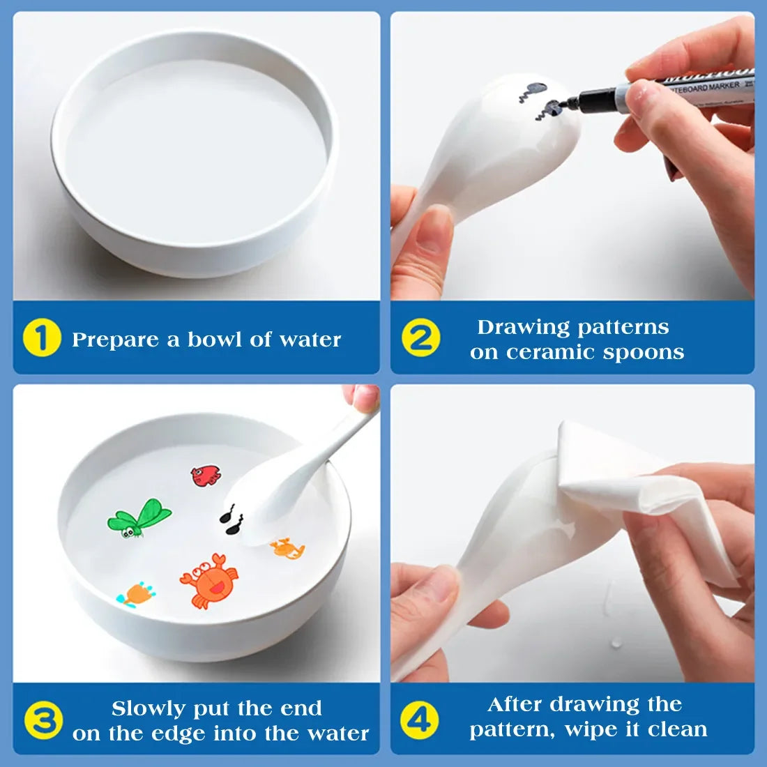 Magic Floating Ink Pen Art Set β Water Drawing Kit with Spoon