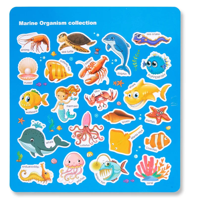 Reusable Cartoon Sticker Book for Kids