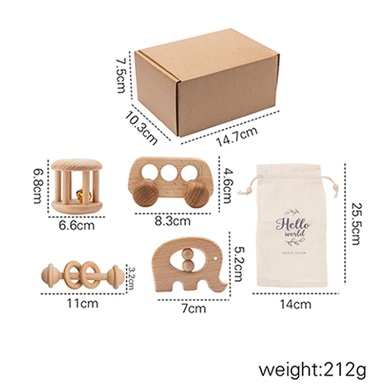 Wooden Montessori Toy Set