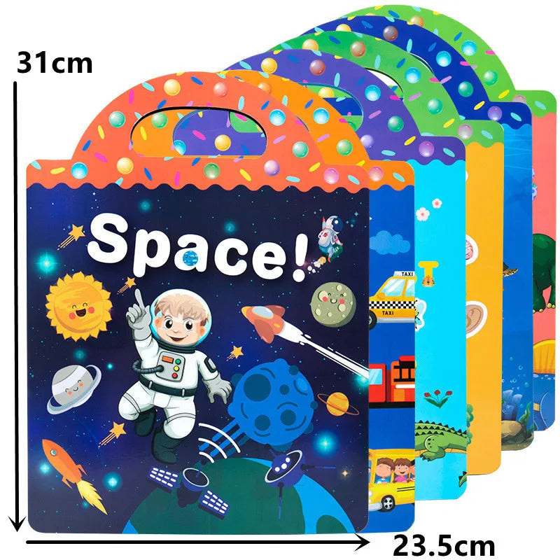 Reusable Cartoon Sticker Book for Kids
