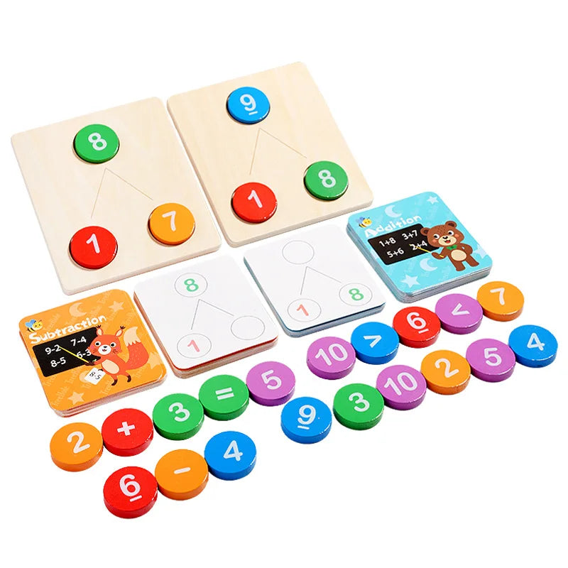 Children’s Wooden Number Decomposition & Operation Toy: