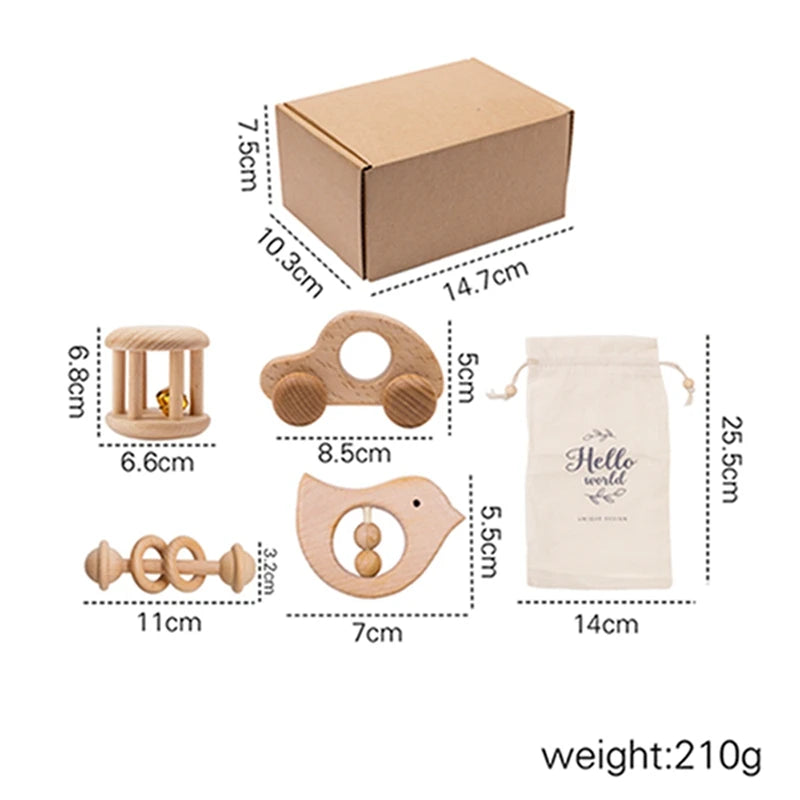 Wooden Montessori Toy Set