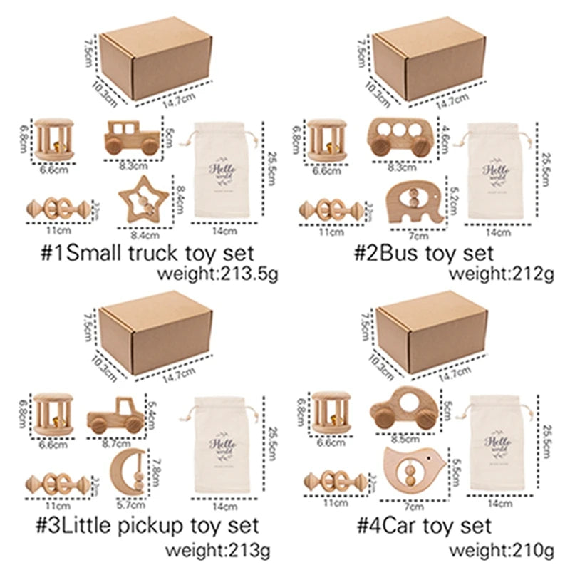 Wooden Montessori Toy Set