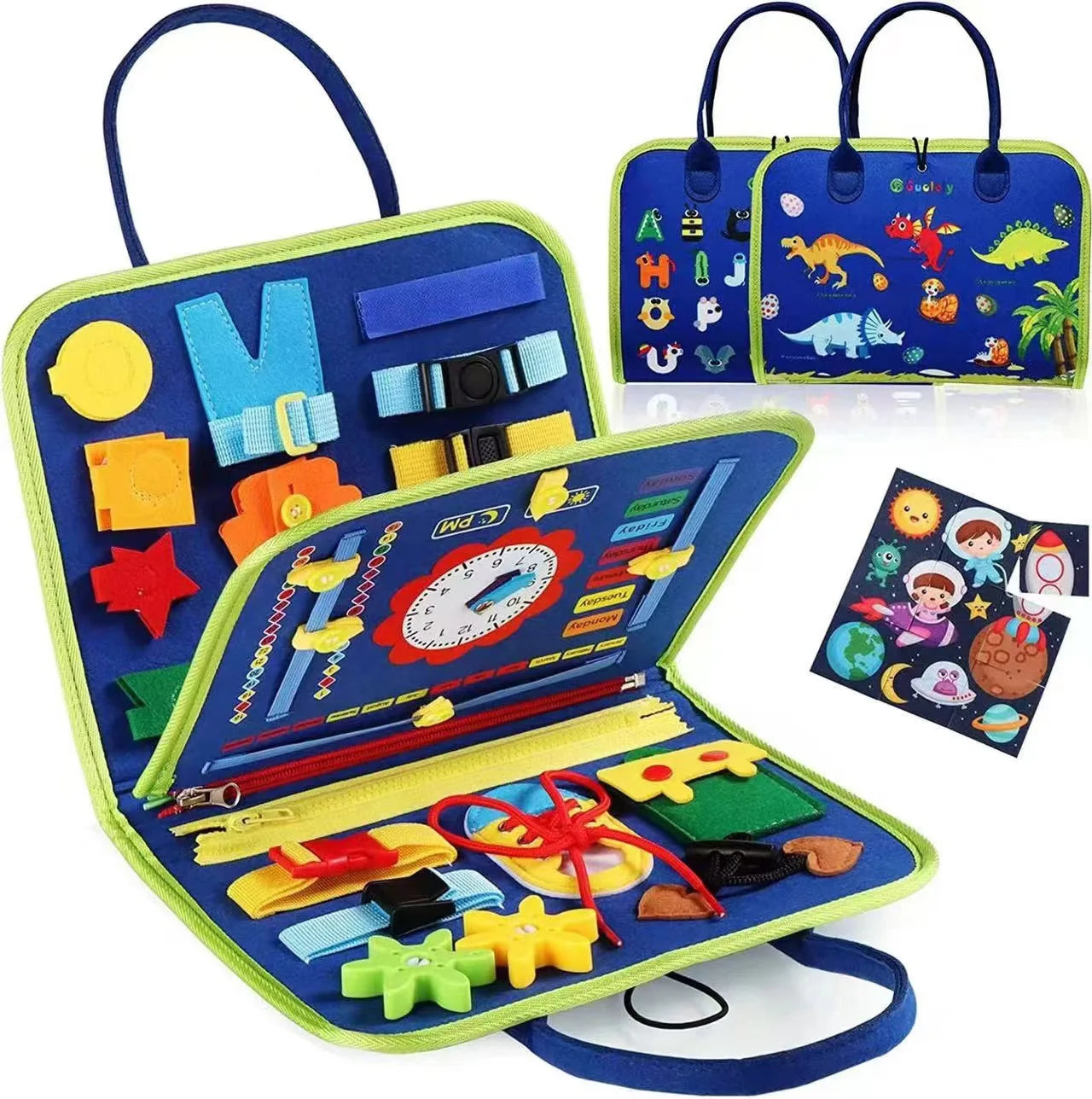 1pc Montessori Kids Travel Toy Felt Activity Quiet Books Busy Board Activity Educational Sensory Learning Book