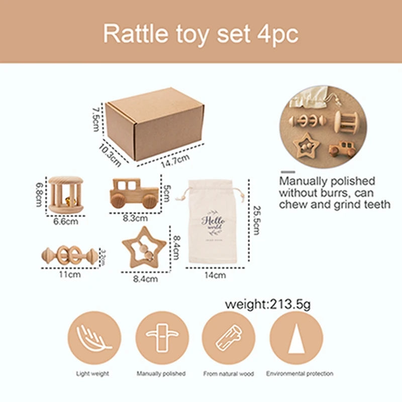 Wooden Montessori Toy Set