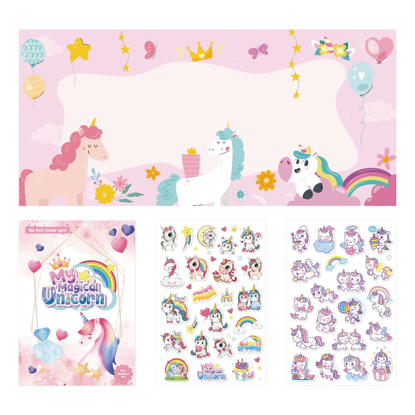 Reusable Cartoon Sticker Book for Kids