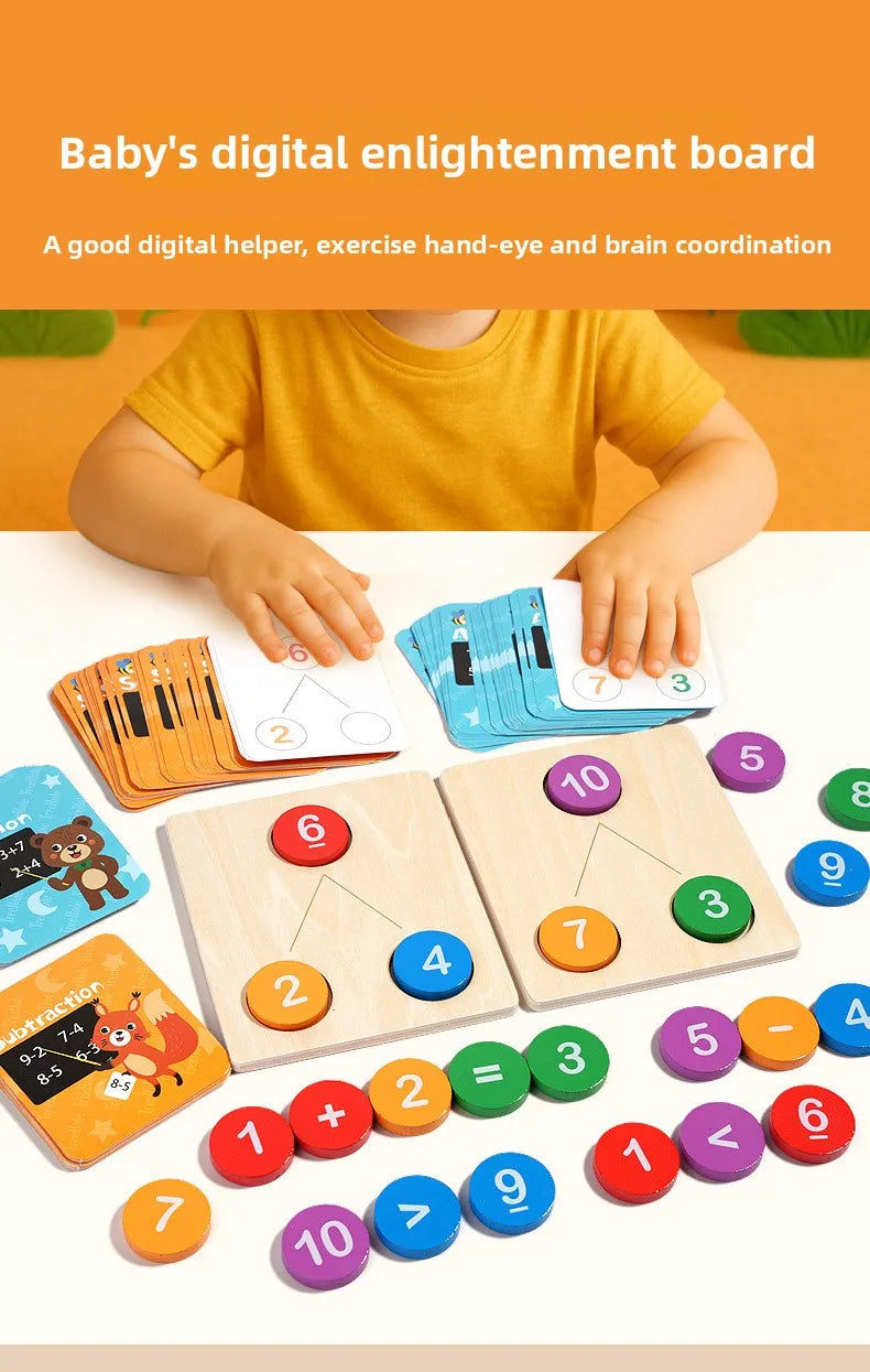 Children’s Wooden Number Decomposition & Operation Toy: