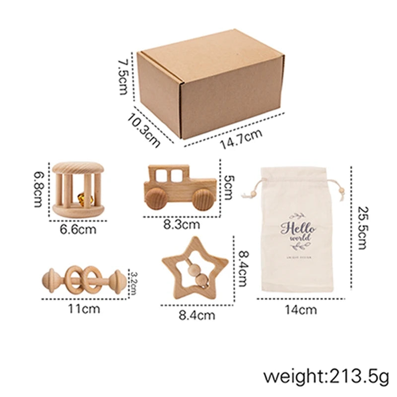 Wooden Montessori Toy Set