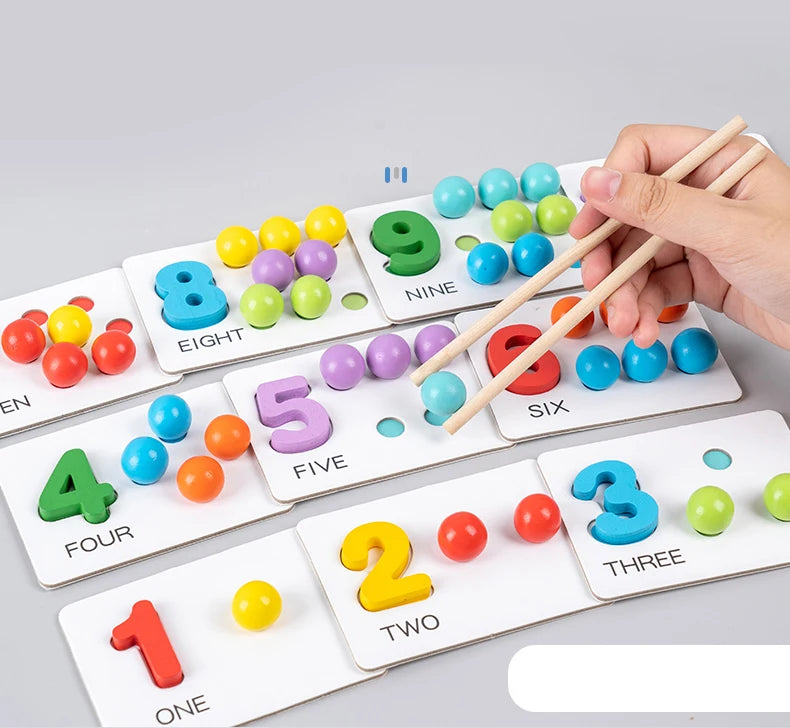Happy Education ā Wooden Number Matching Game