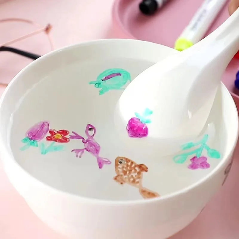 Magic Floating Ink Pen Art Set β Water Drawing Kit with Spoon