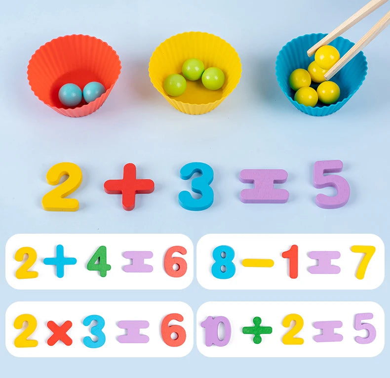 Happy Education ā Wooden Number Matching Game