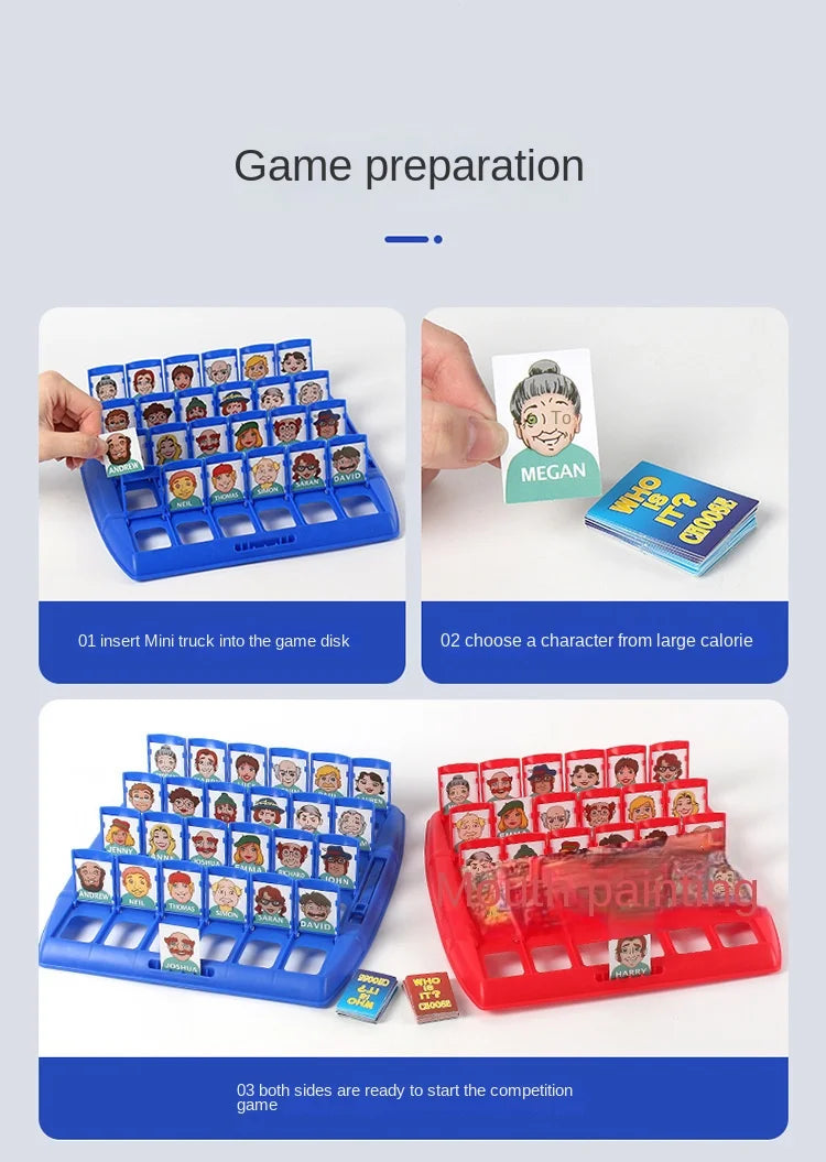 Guess Who I Am
Puzzle Game Two Person Interactive Portable Tray Puzzle Board Game Suitable for Children