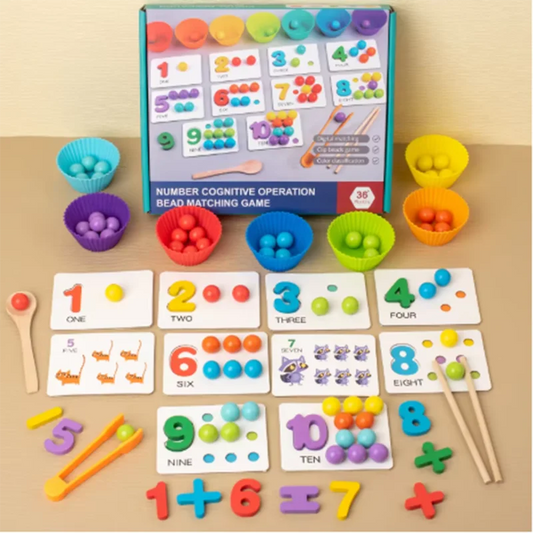 Happy Education – Wooden Number Matching Game