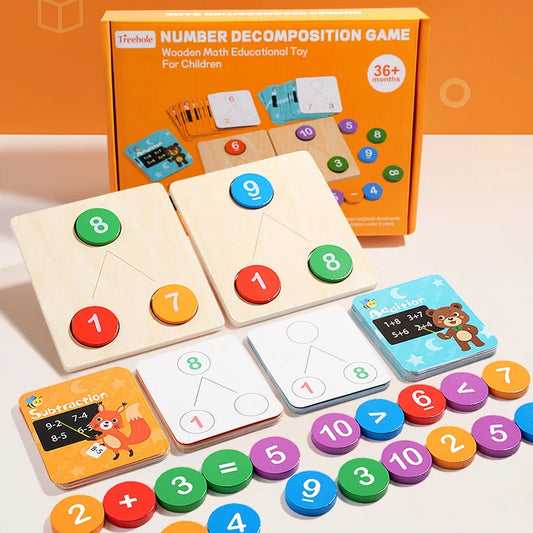 Children’s Wooden Number Decomposition & Operation Toy: