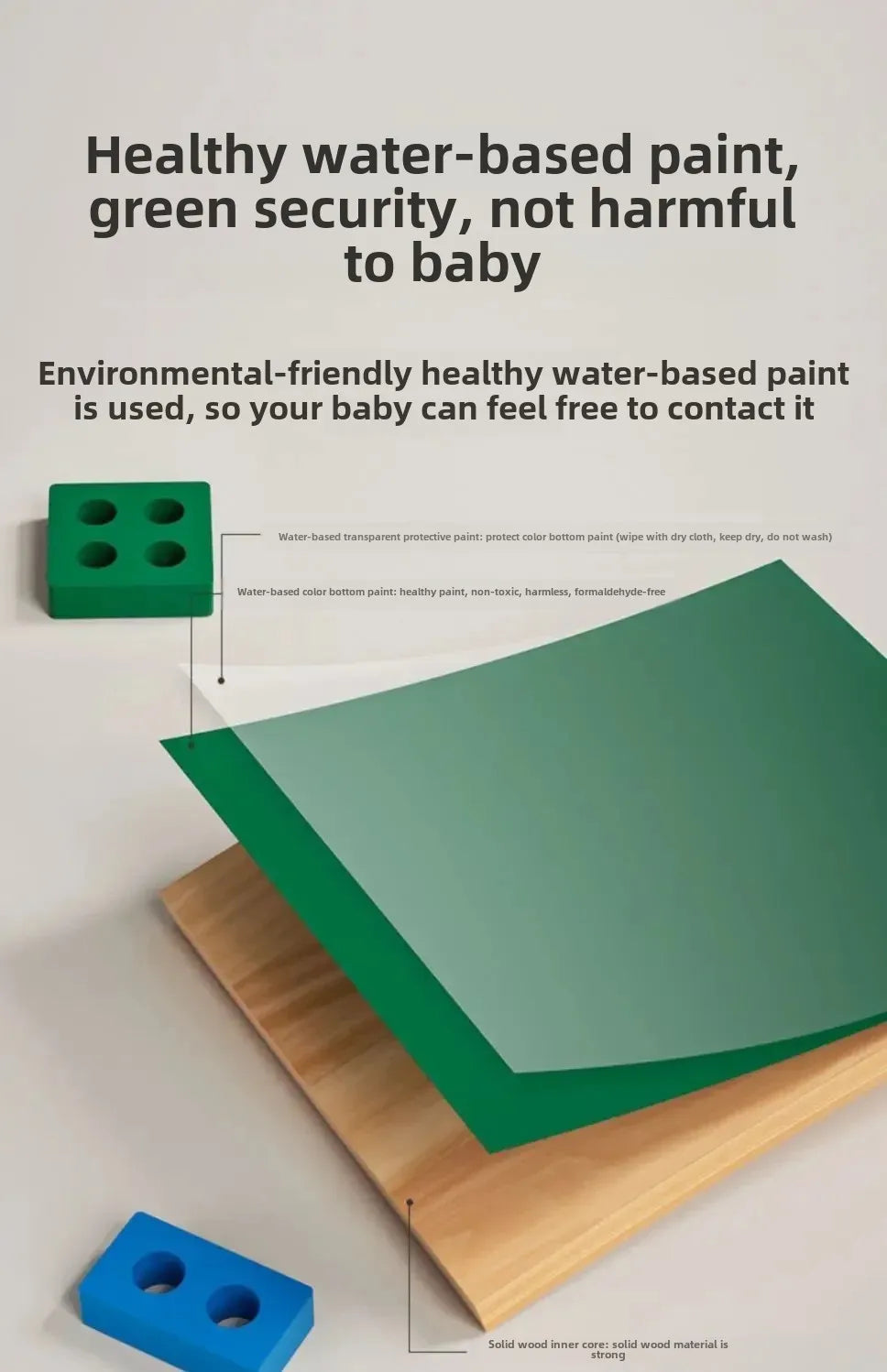 ontessori Wooden Sorting & Stacking Toy