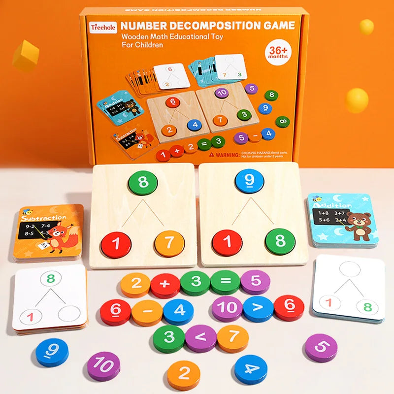 Children’s Wooden Number Decomposition & Operation Toy: