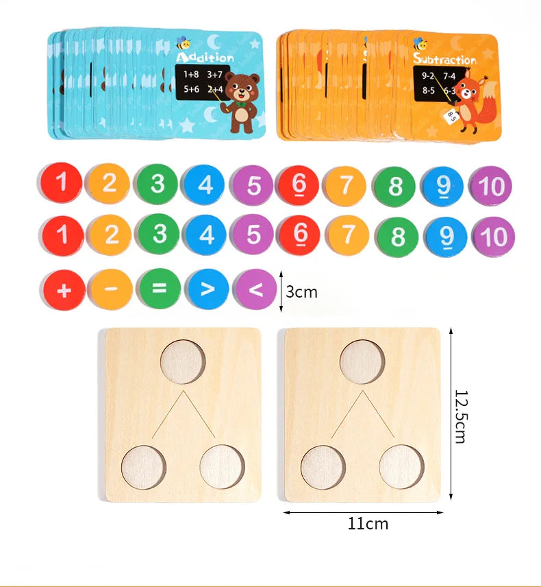Children’s Wooden Number Decomposition & Operation Toy: