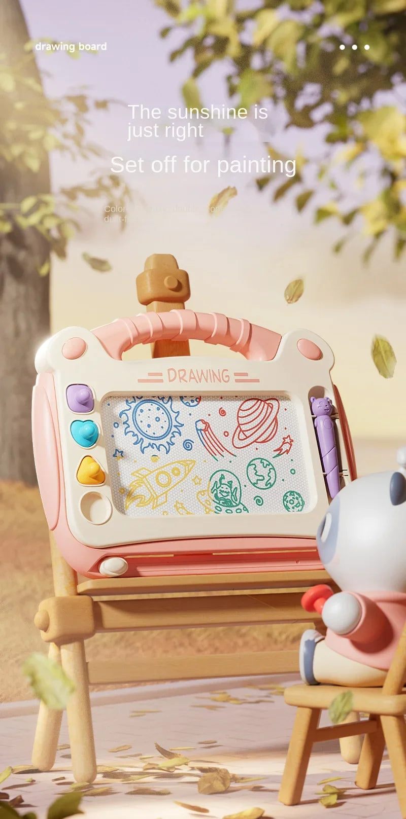 Children’s Cartoon Magnetic Drawing Board: