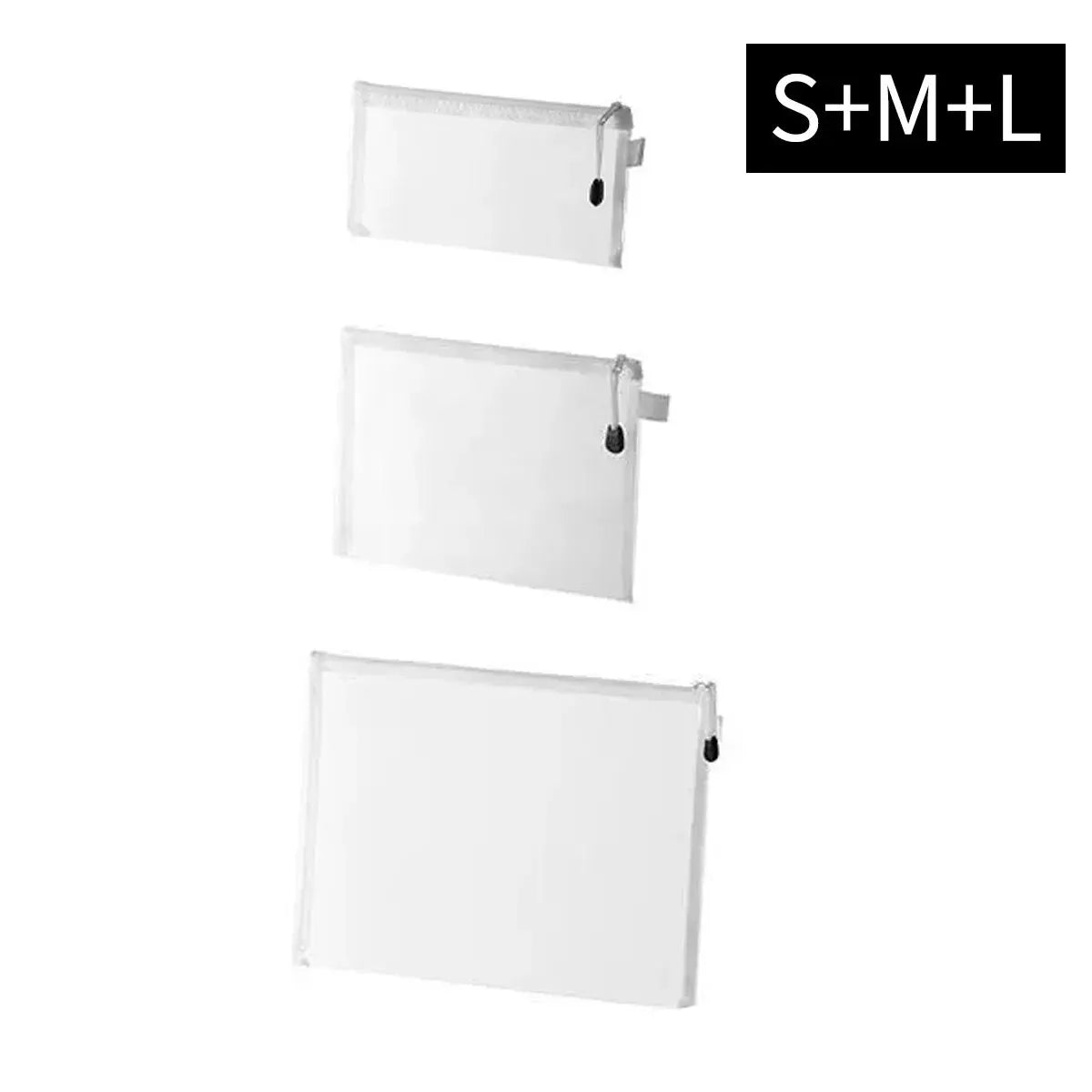 3pcs Mesh Zipper Pouch Set (A4/A5/A6)