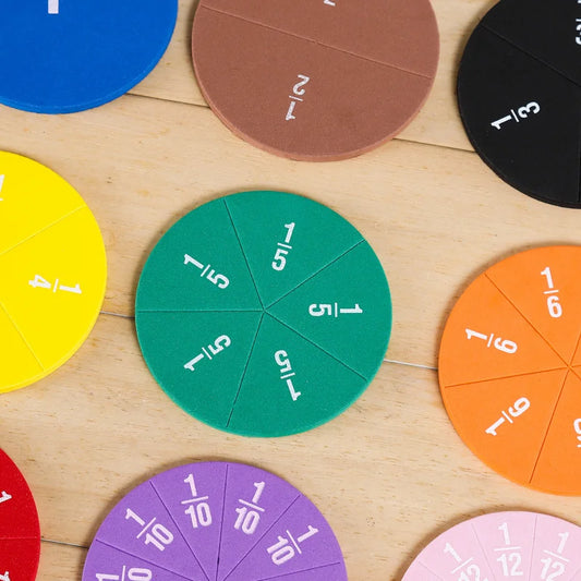 51pcs Fraction Math Teaching Tool (EVA Round Set):