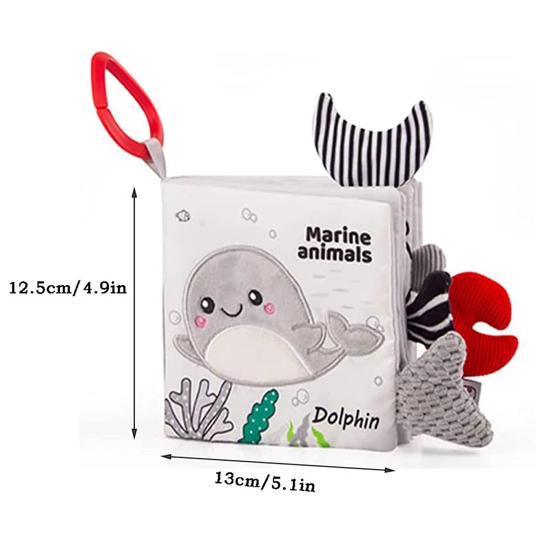 Soft Baby Cloth Books – 3D Touch & Feel Sensory Learning Toy for Infants