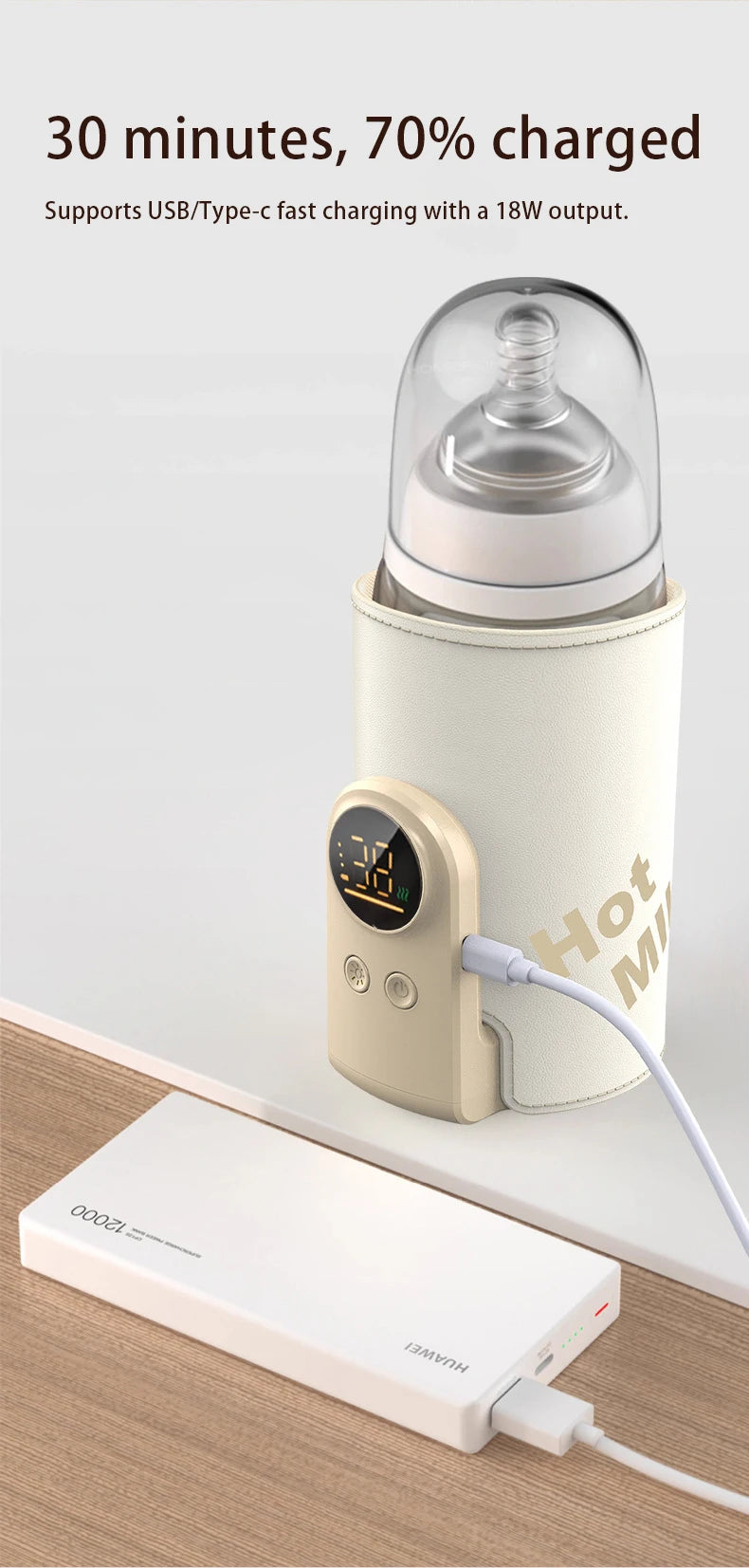 Smart USB Baby Bottle Warmer