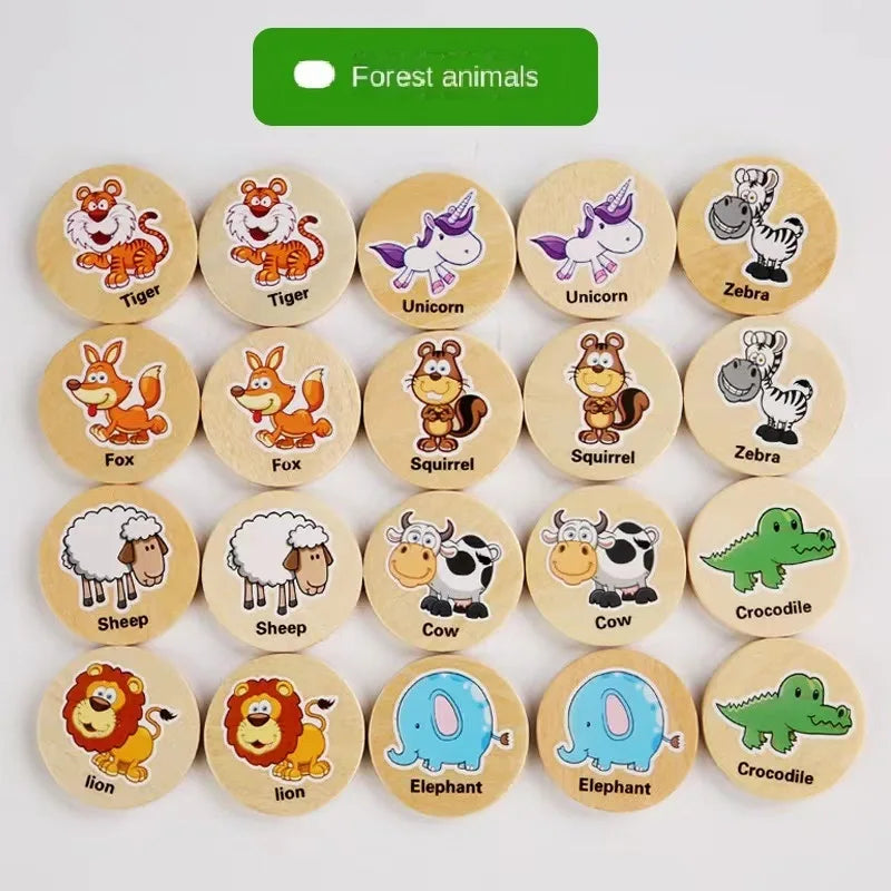 Animal Memory Match Puzzle
