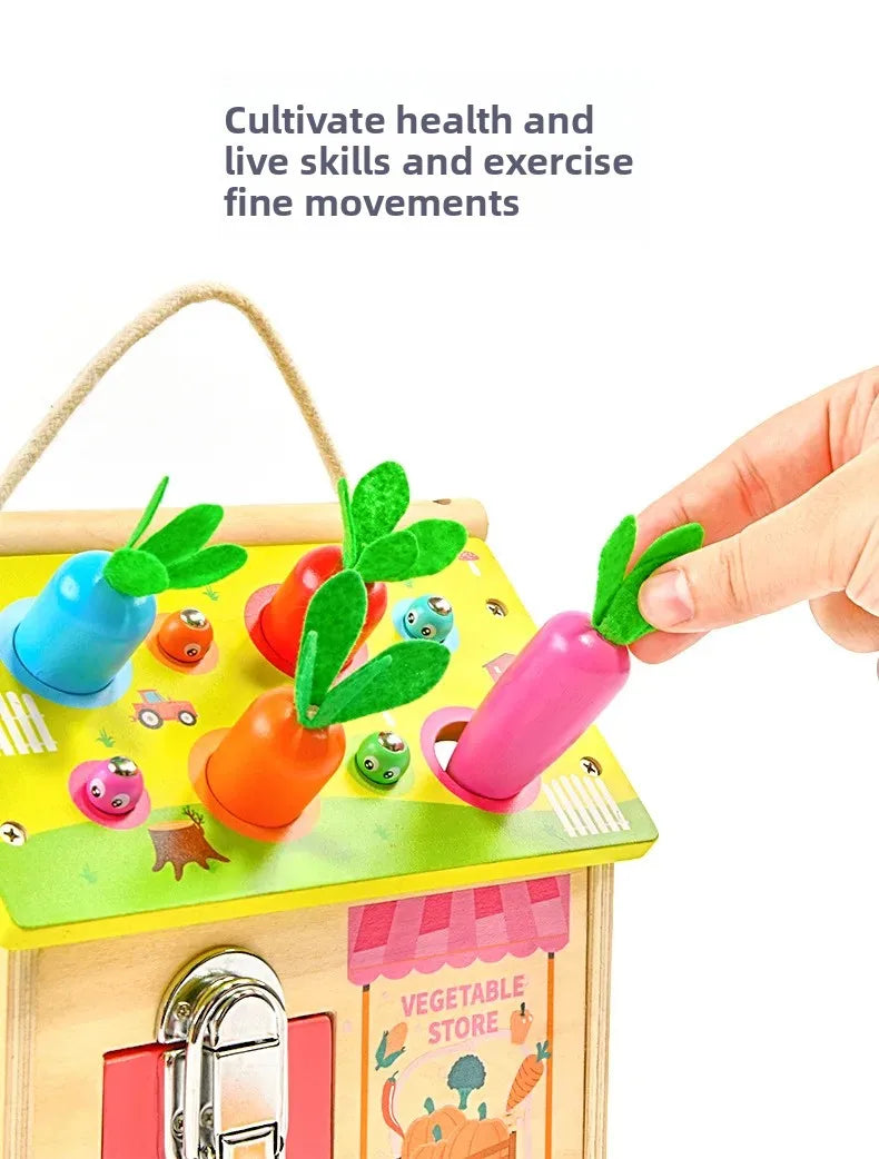 Montessori Early Education Cognitive Toys Busy Little House