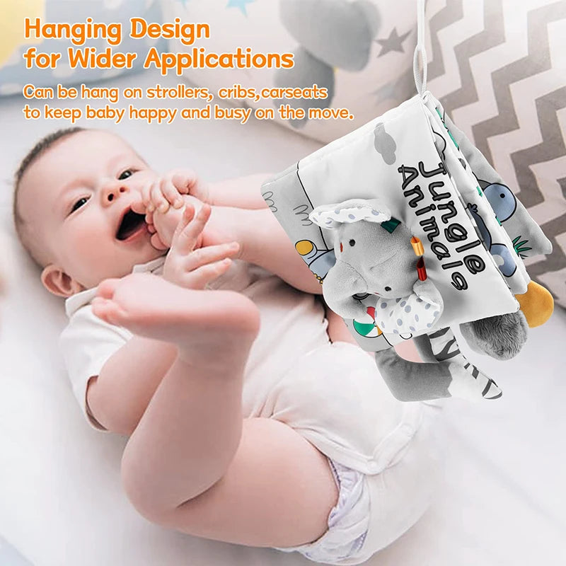 Soft Baby Cloth Books – 3D Touch & Feel Sensory Learning Toy for Infants