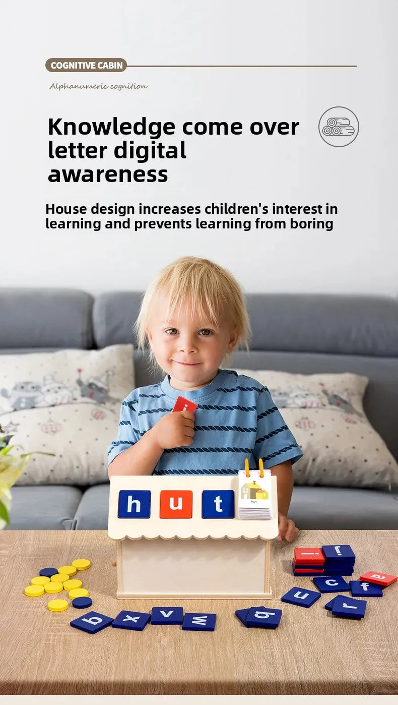 Montessori Early Education Cognitive Toys Busy Little House