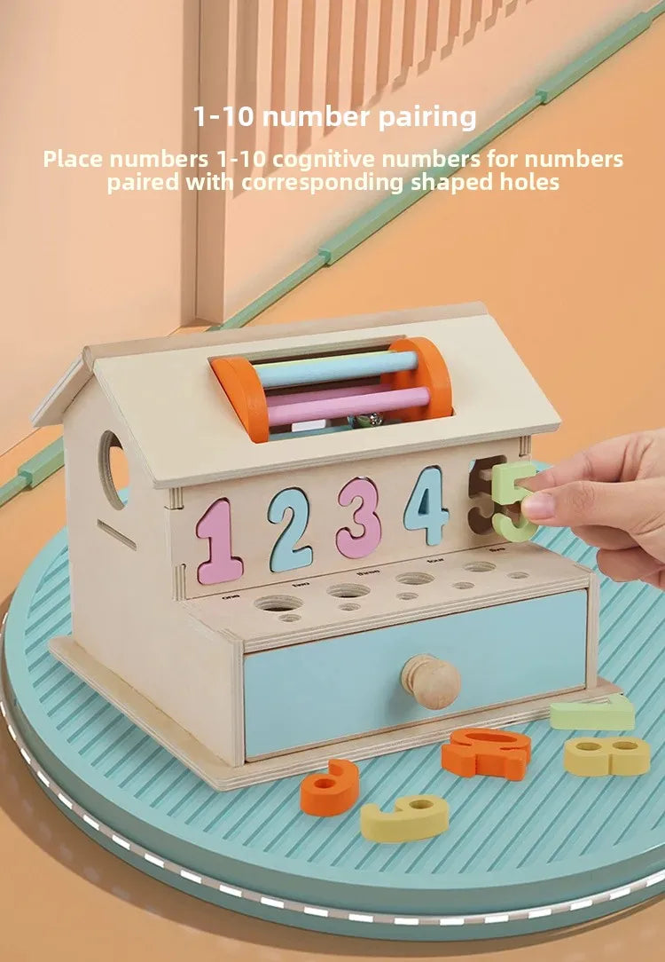 Montessori Early Education Cognitive Toys Busy Little House
