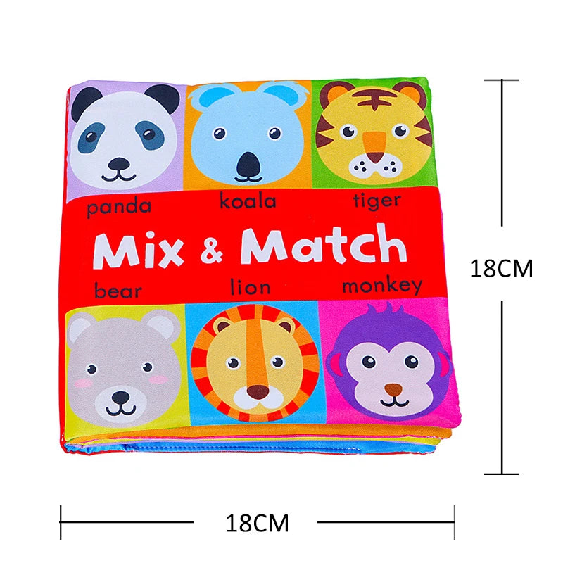 Soft Baby Cloth Books – 3D Touch & Feel Sensory Learning Toy for Infants