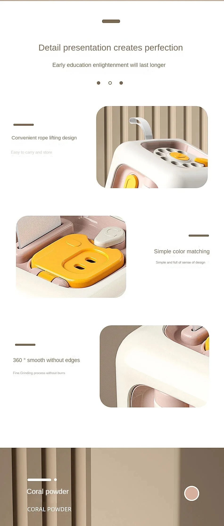 6-in-1 Montessori Skills Drawer Cube – Sensory Busy Board for Toddlers