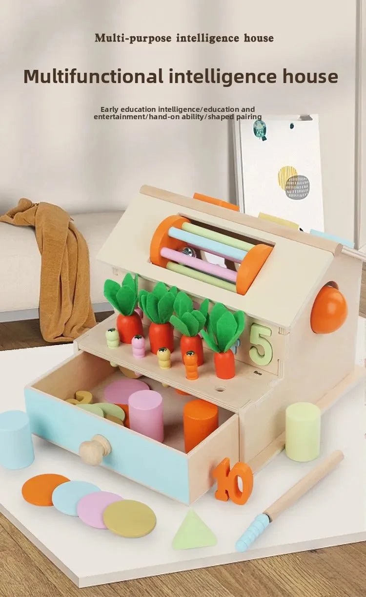 Montessori Early Education Cognitive Toys Busy Little House