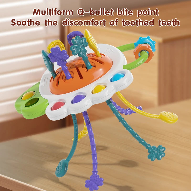 Montessori Owl Pull String Sensory Toy