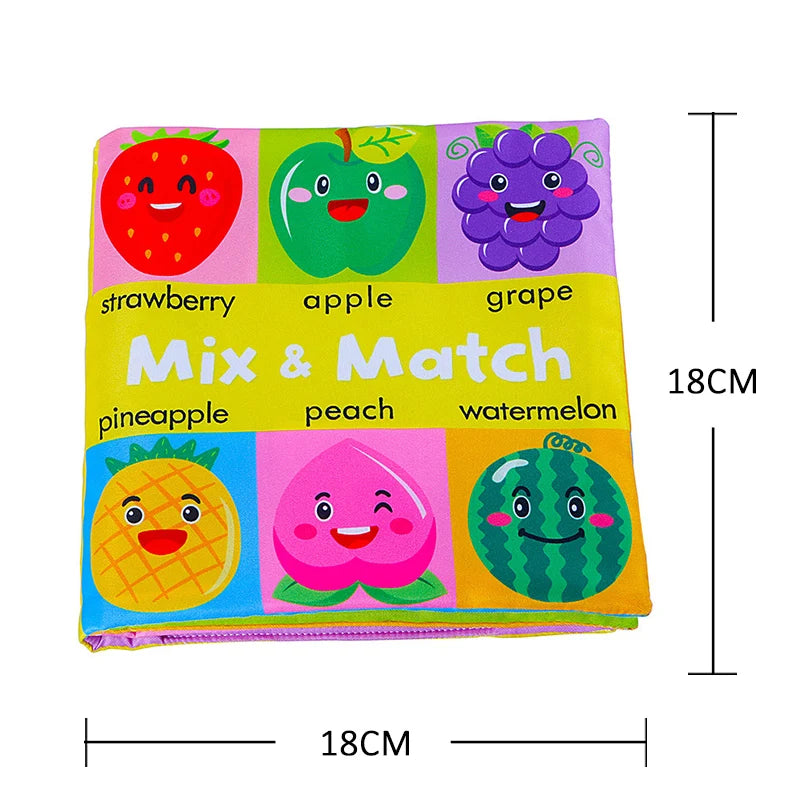 Soft Baby Cloth Books – 3D Touch & Feel Sensory Learning Toy for Infants