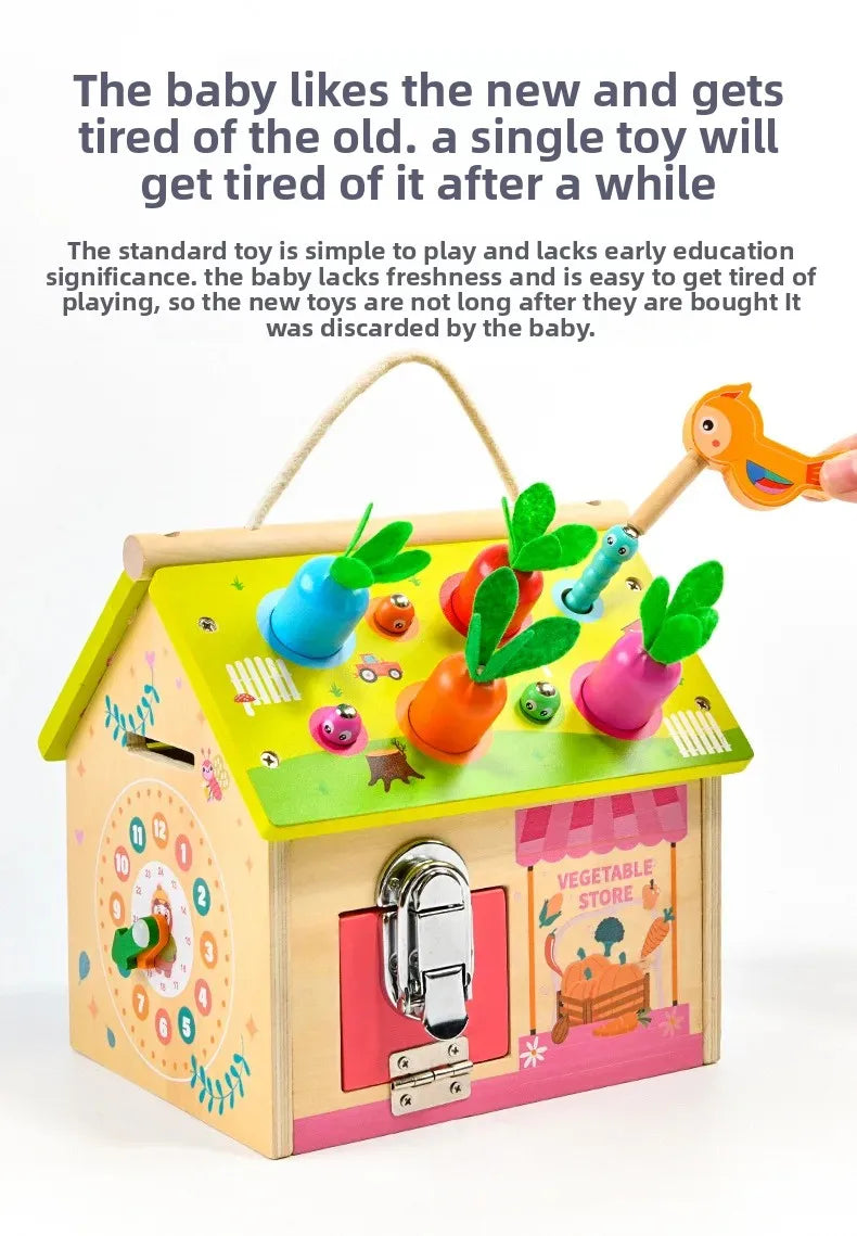 Montessori Early Education Cognitive Toys Busy Little House